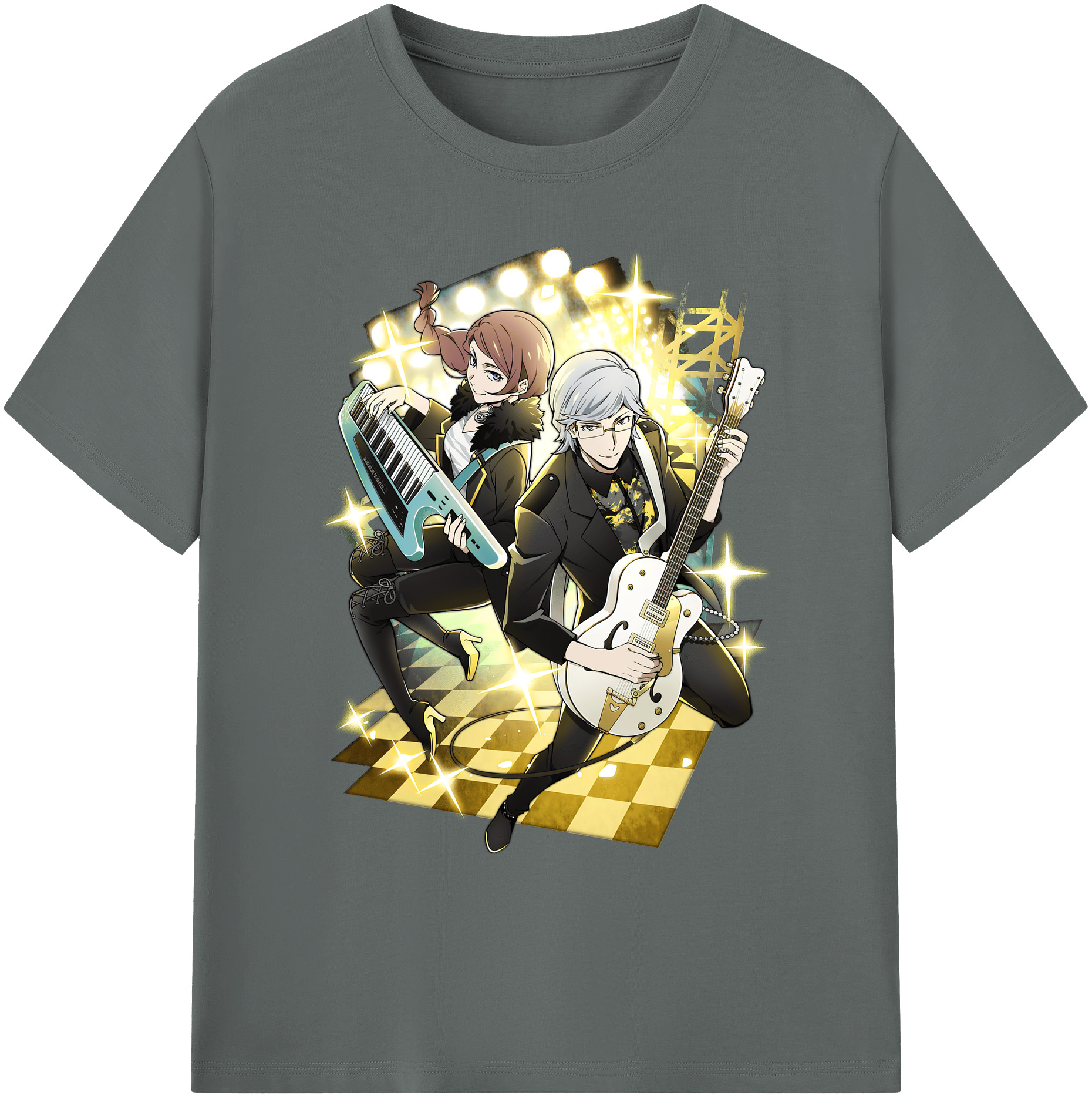 （画像用） 文豪ストレイドッグス Bungo Stray Dogs 綿100％ メンズ半袖Tシャツ｜肌触りやわらか＆通気性